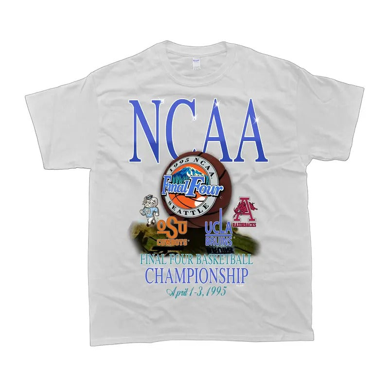 Vintage1995 NCAA Final Four Championship Tar Heels OSU UCLA Arkansas t-shirt Hoodie Sweatshirt | PrintMintTees.com