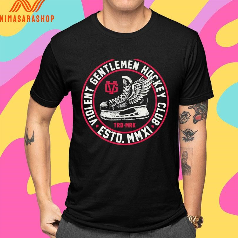 Violent Gentlemen Hockey Club Estd Mmxi Trd Mrk Logo Shirts