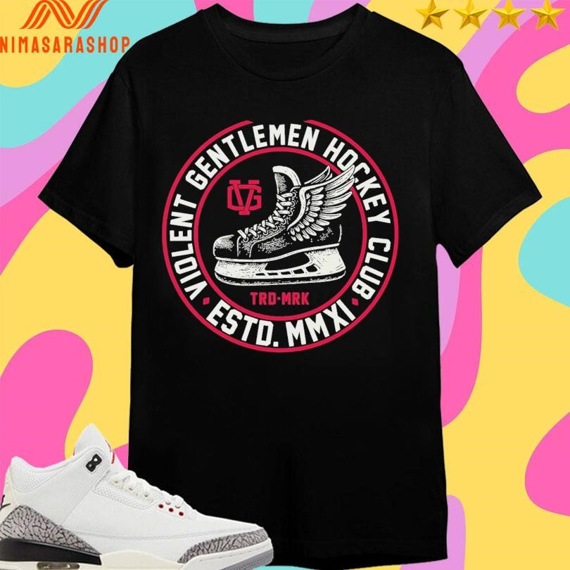 Violent Gentlemen Hockey Club Estd Mmxi Trd Mrk Logo Shirts