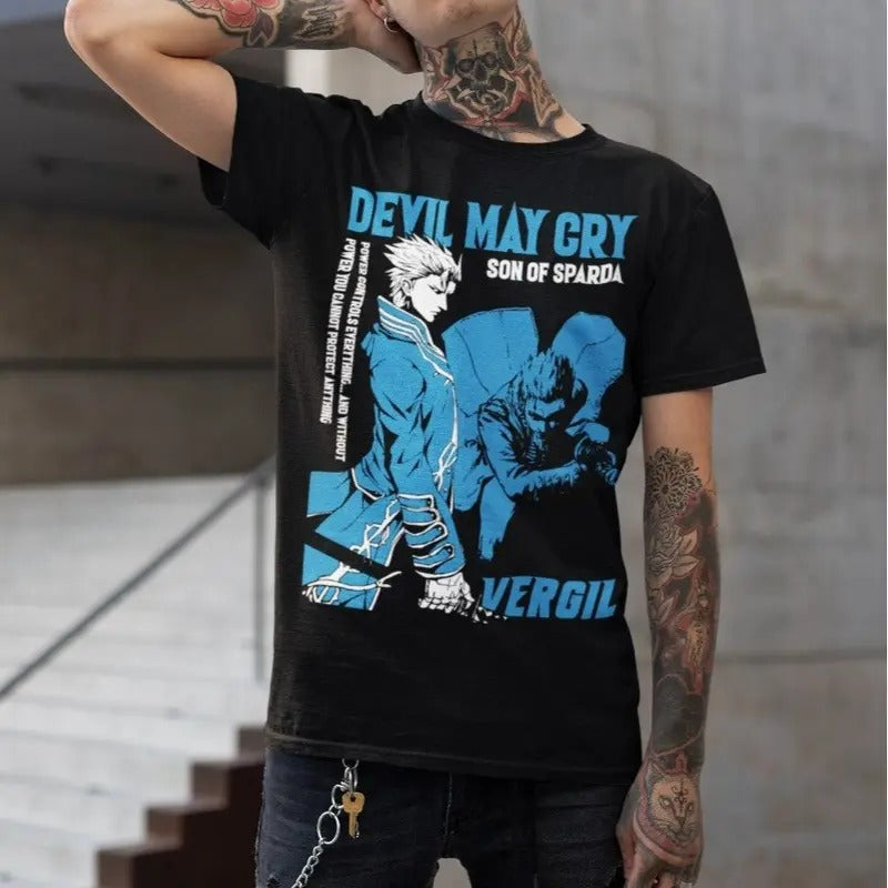 Virgil Devil Trigger May Cry Anime Game Shirt Anime Fans Shirt Hoodie Sweatshirt