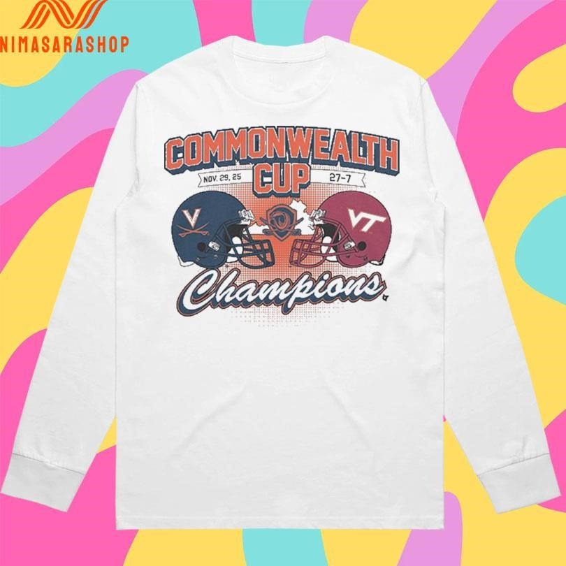 Virginia Cavaliers Commonwealth Cup Champions Winner Nov 29 2025 27-27 Shirts
