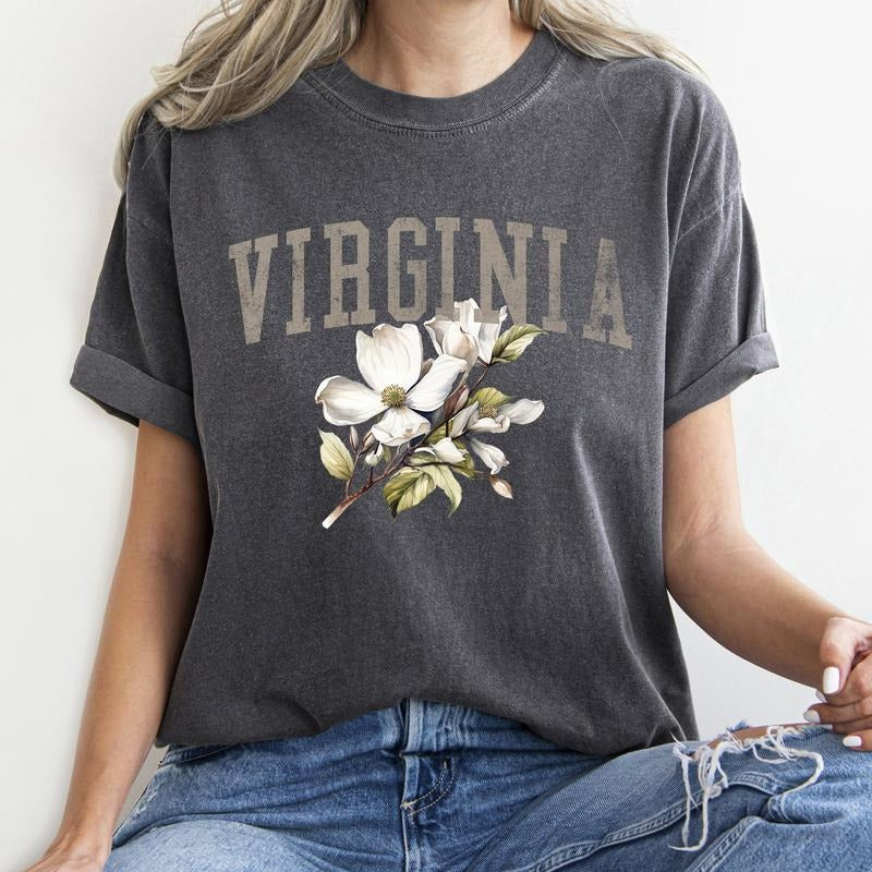 Virginia State Flower Comfort Colors Tshirt Hoodie Sweatshirt | PrintMintTees.com