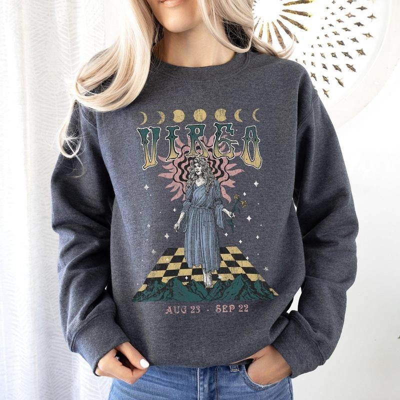 Virgo Zodiac, Astrology, Horoscope Sweatshirt Shirt Hoodie | PrintMintTees.com