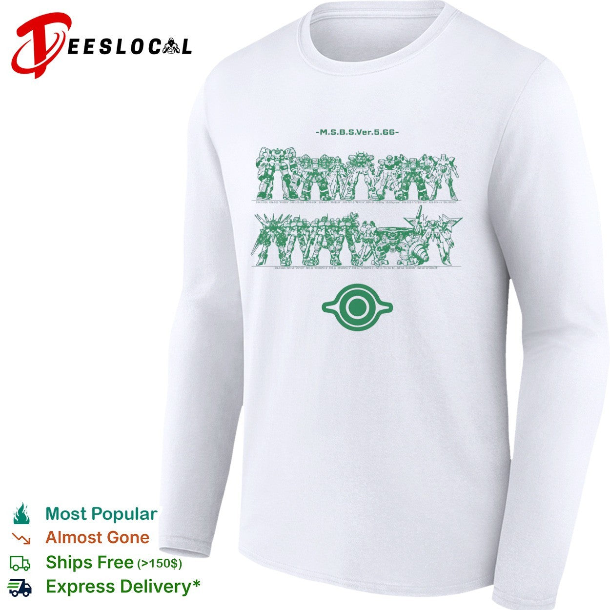 Virtual On MSBS robot collection gaming shirt
