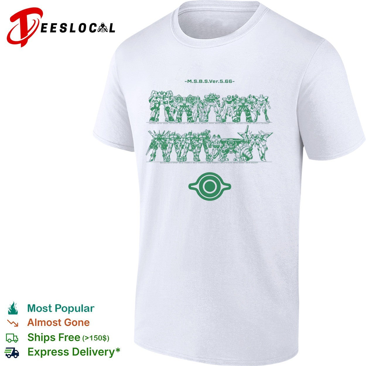 Virtual On MSBS robot collection gaming shirt