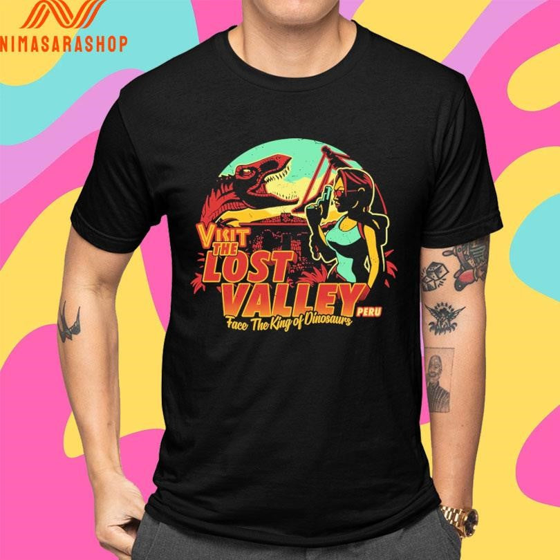 Visit The Lost Valley Peru Face The King Of Dinosaurs Shirts