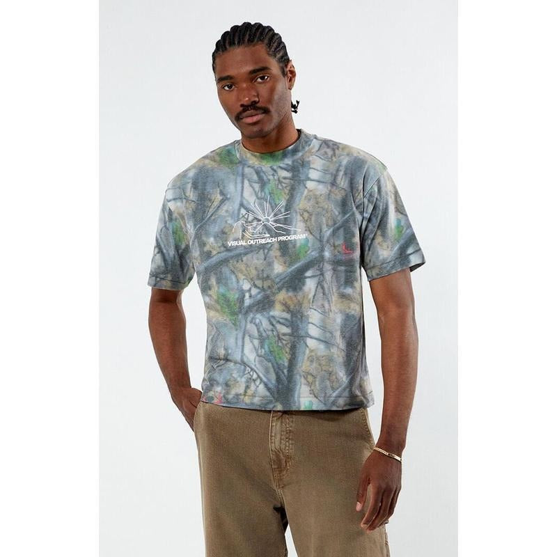Visual Outreach Program Men's By Jungles Jungles Camo Mountains T-Shirt - Multicolor Hoodie, Sweatshirt | PrintMintTees.com