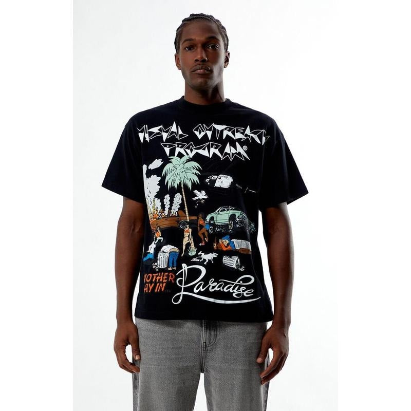 Visual Outreach Program Men's Paradise T-Shirt - Multicolor Hoodie Sweatshirt | PrintMintTees.com