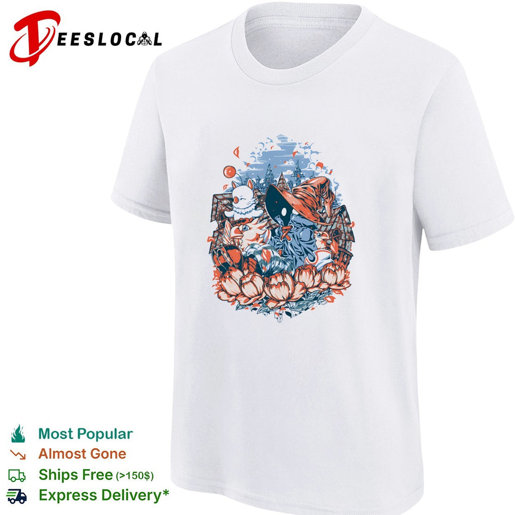 Vivi Ornitier Moogles and Chocobos a day of calm shirt