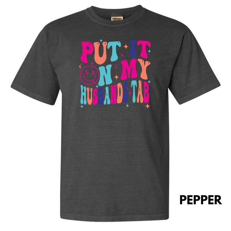 Vivid My Husbands Tab Comfort Colors T-Shirt 'NLB' Hoodie, Sweatshirt | PrintMintTees.com