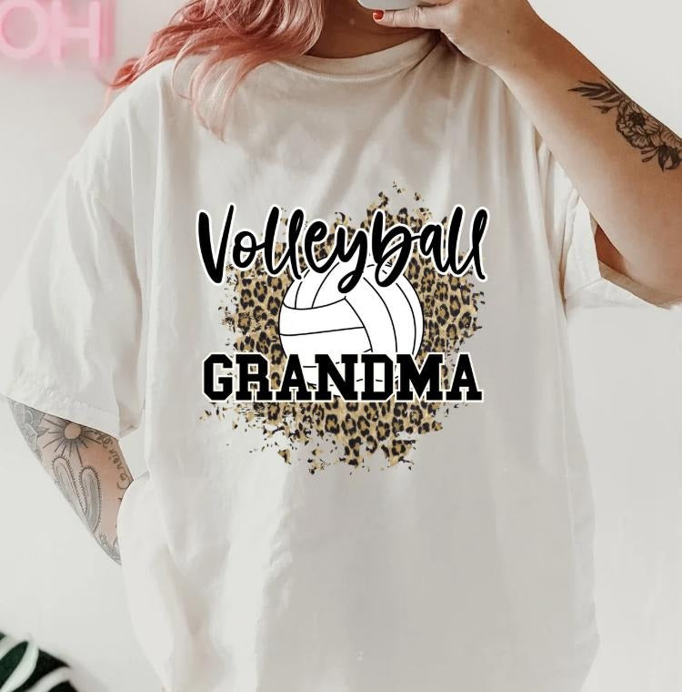Volleyabll Grandma Shirt ~ Unisex Apparel Relaxed Fit Printed In The USA Clothing Womenswear Casual Comfort Cotton Top...
