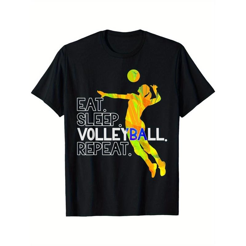 Volleyball Eat. Sleep. Volleyball. Repeat. T-Shirt made in usa Hoodie Sweatshirt | PrintMintTees.com