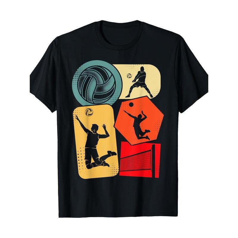 Volleyball men's T-shirt 100% cotton T-shirt Made in USA Hoodie Sweatshirt | PrintMintTees.com