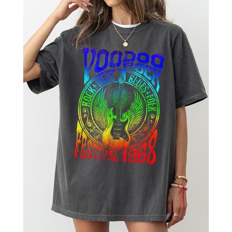 Voodoo Rock Festival Concert Music Festival Retro Comfort Color T-Shirts, Hoodie, Sweatshirt