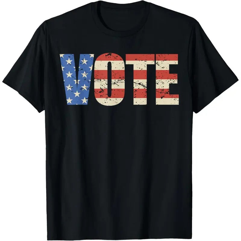 Vote American Flag T-Shirt made in usa Hoodie Sweatshirt | PrintMintTees.com