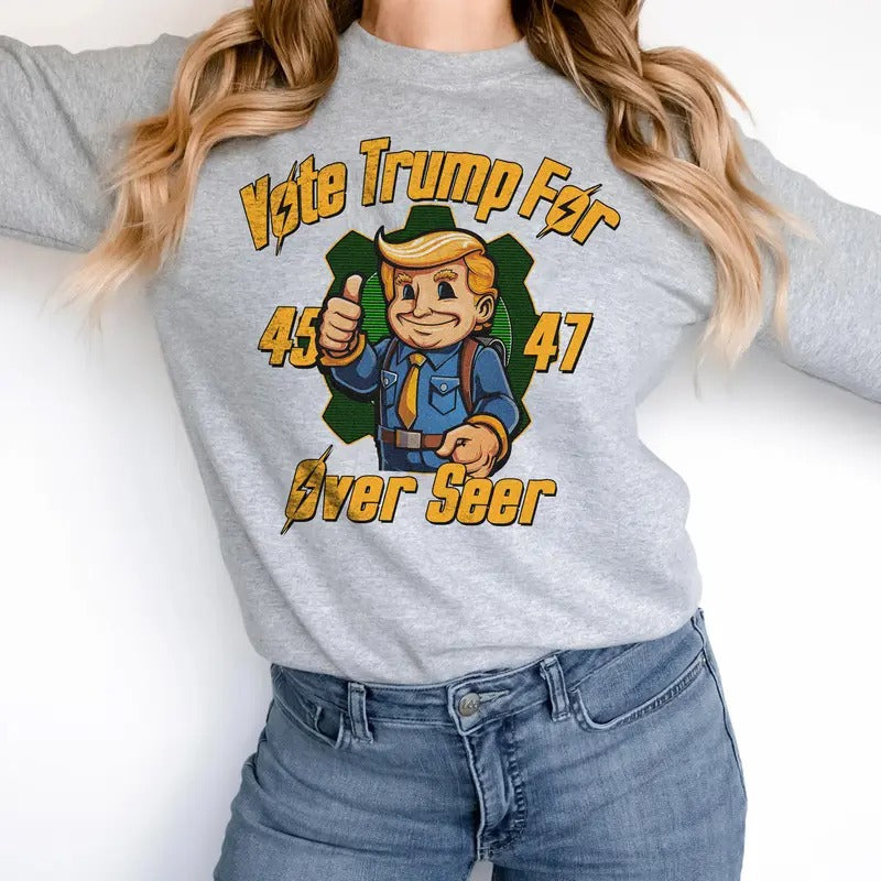 Vote Trump For Over Seer Shirt Sweatshirt Hoodie | PrintMintTees.com