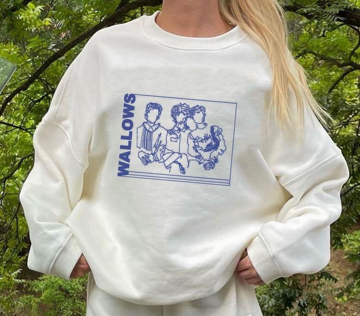 WALLOWS Indie Band Sweatshirt, Wallows Vintage Sweatshirt, Wallows Homage Shirt, Wallows Hoodie | PrintMintTees.com