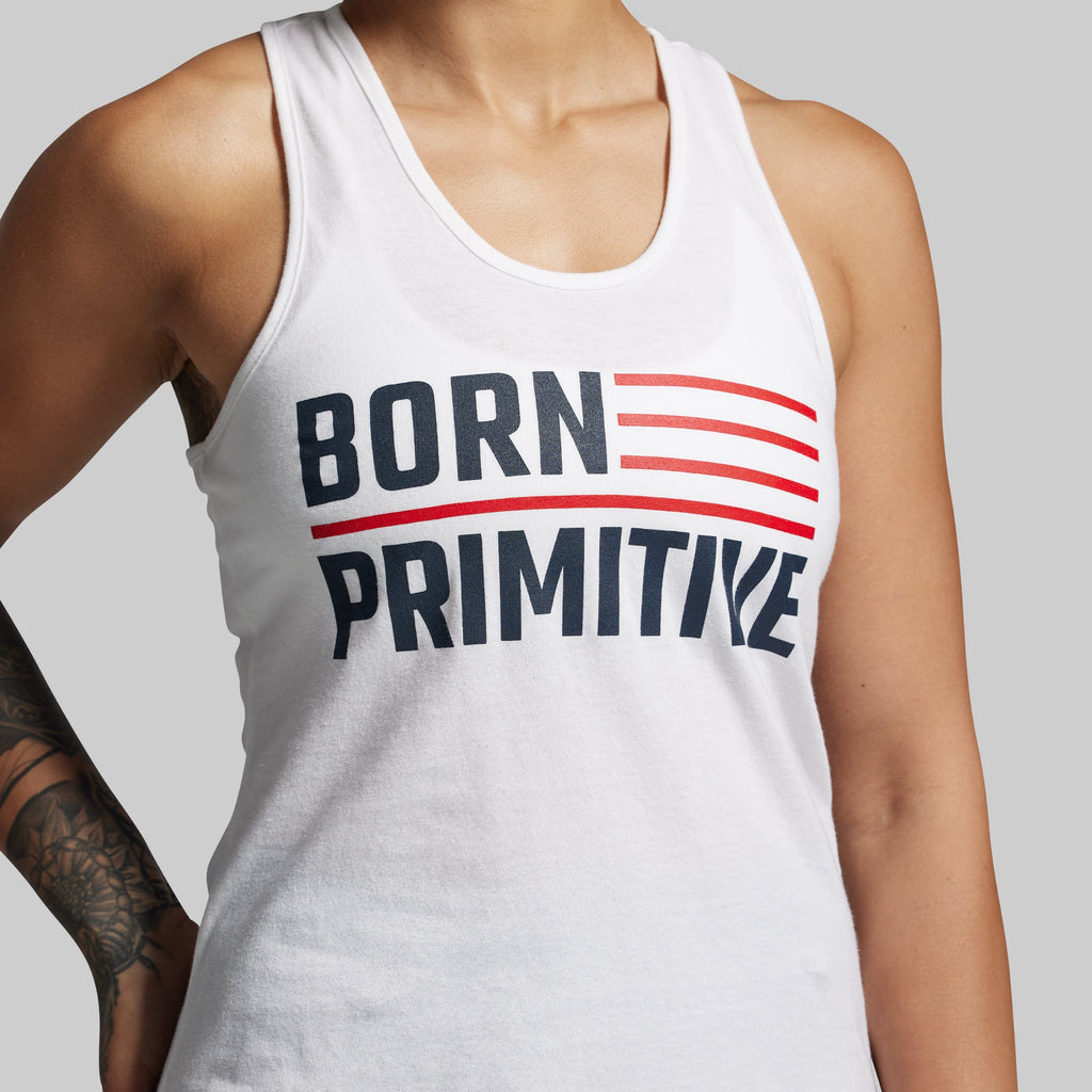 BP Flag Staple Tank (White)