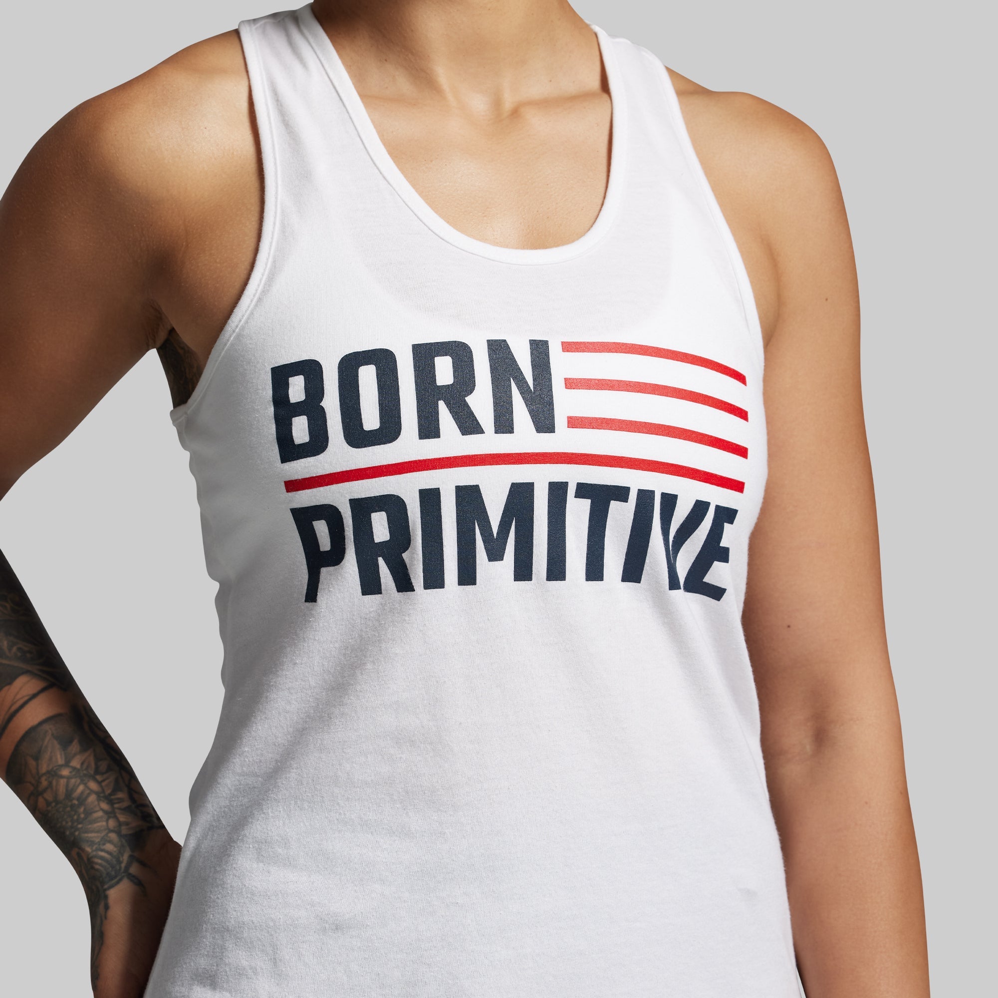 BP Flag Staple Tank (White)