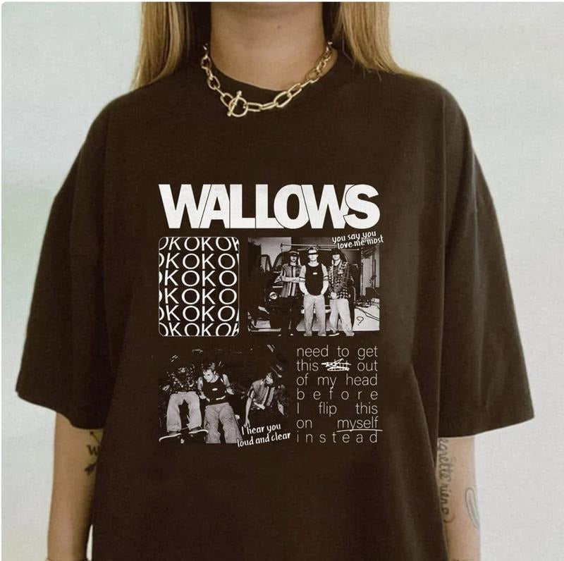 Wallows retro y2k Shirt, Wallow band Unisex Shirt, Gift for men and women Hoodie Sweatshirt | PrintMintTees.com