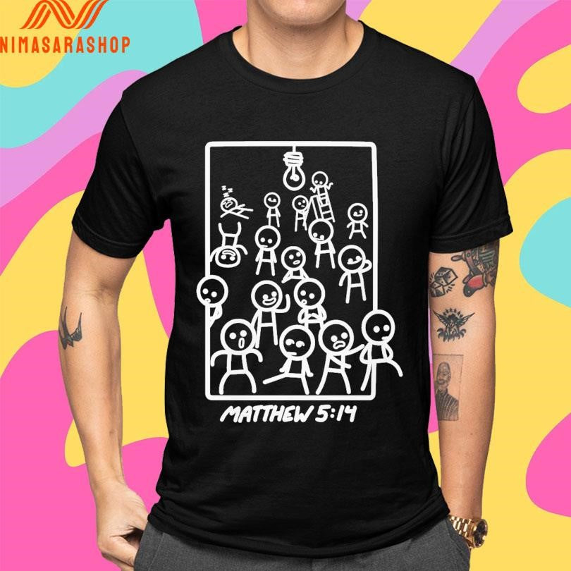Wandering Around Matthew 5 14 Shirts