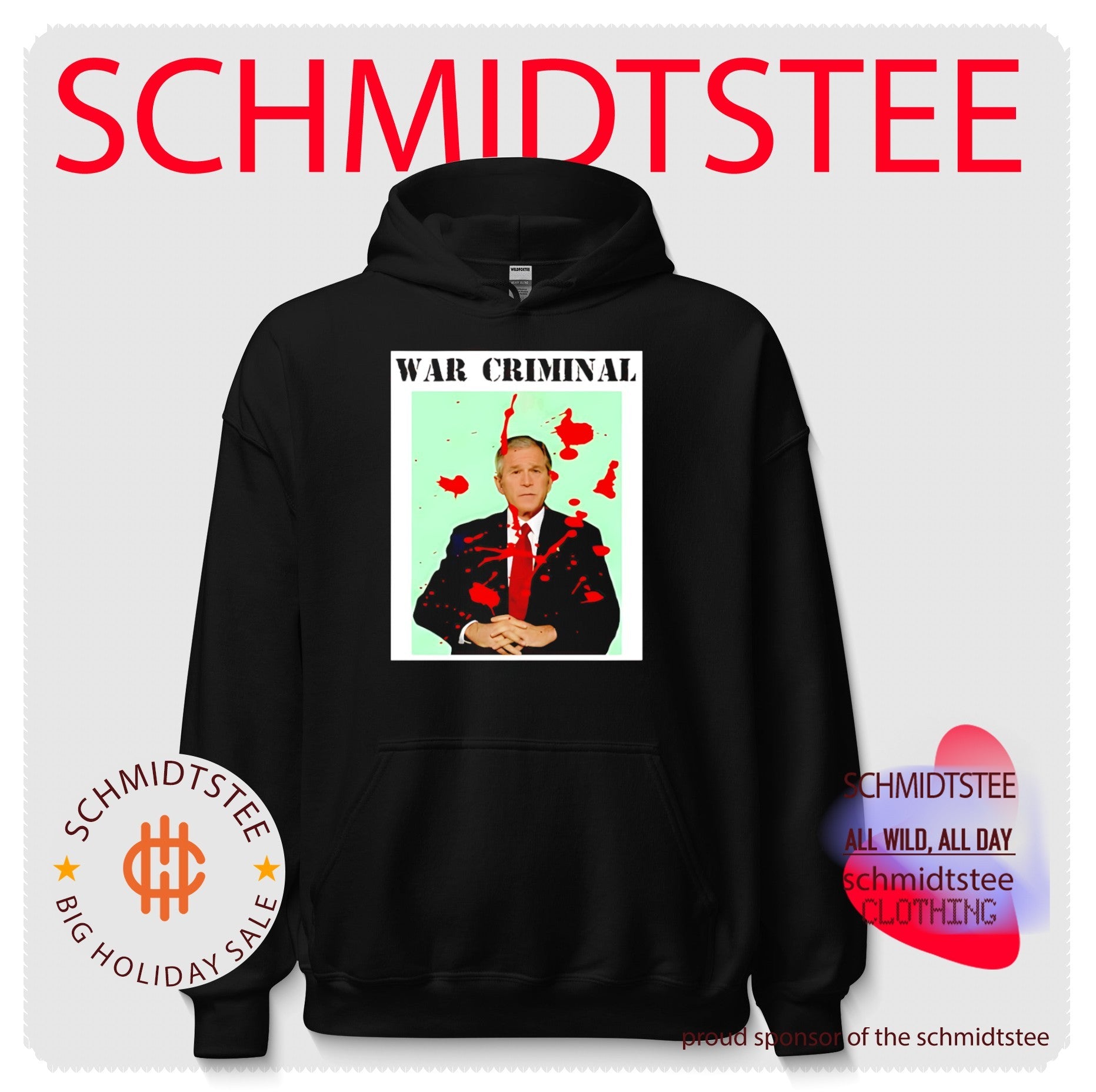 War Criminal George W. Bush Political Satire shirt