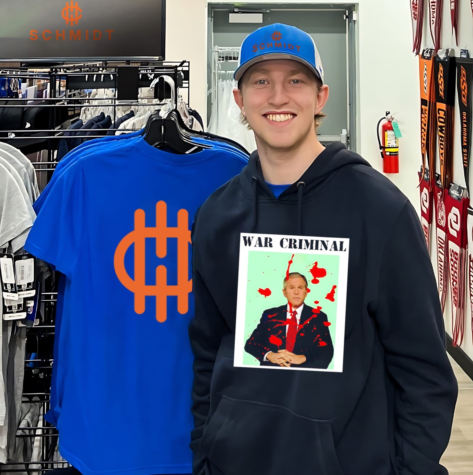 War Criminal George W. Bush Political Satire shirt