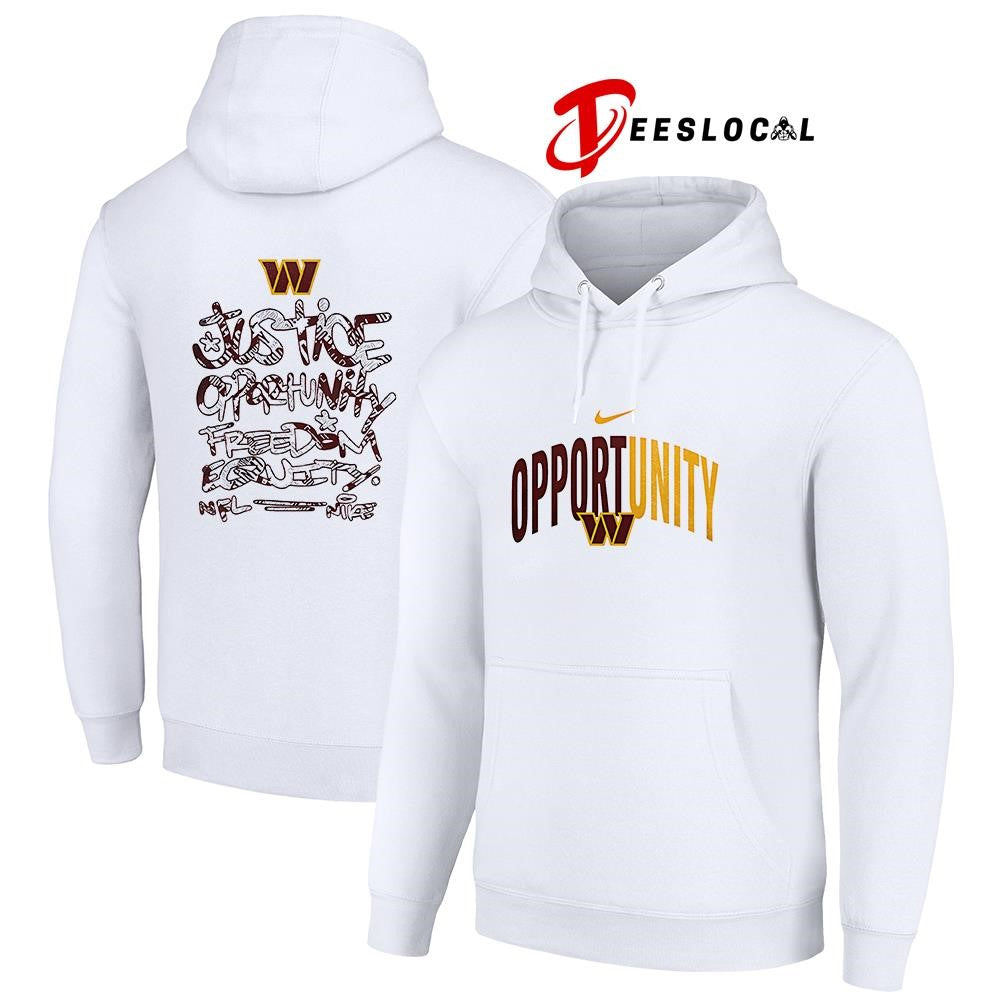 Washington Commanders justice opportunity freedom equity shirt