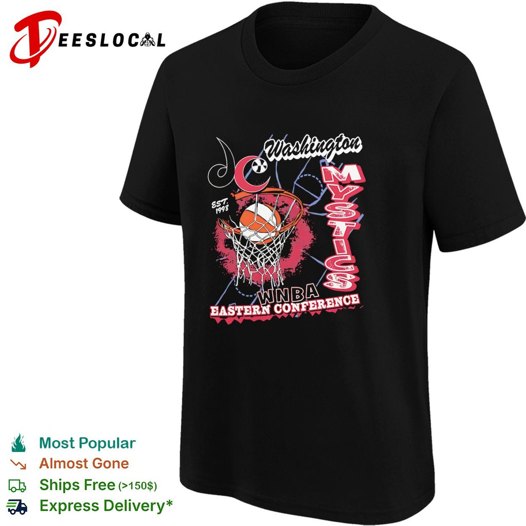 Washington Mystics WNBA Eastern Conference basketball hoop shirt
