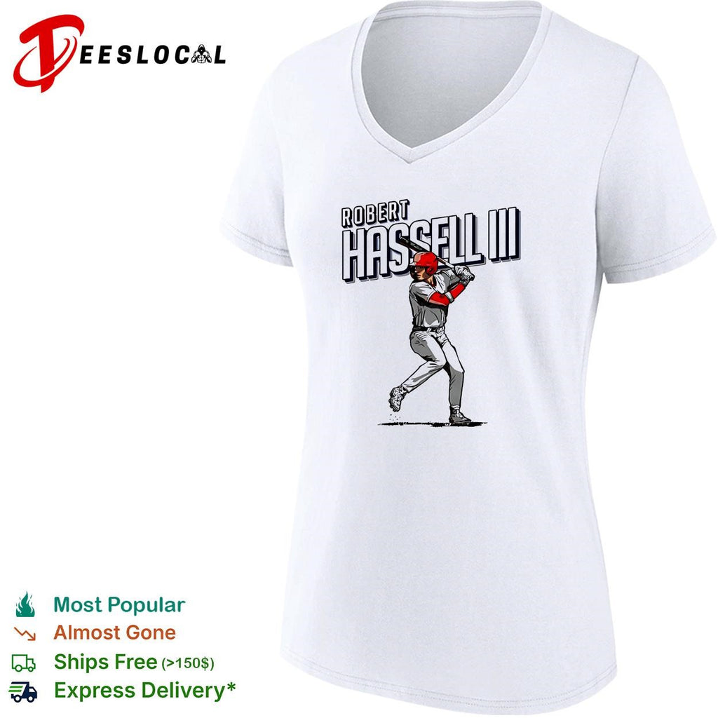 Washington Nationals baseball Robert Hassell III player art print shirt