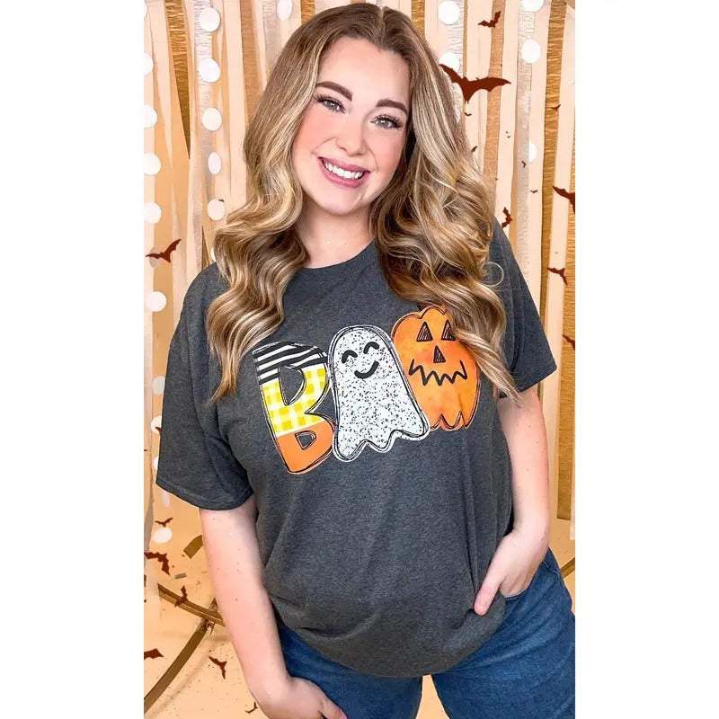 Watercolor Boo Graphic T-Shirt Hoodie Sweatshirt | PrintMintTees.com