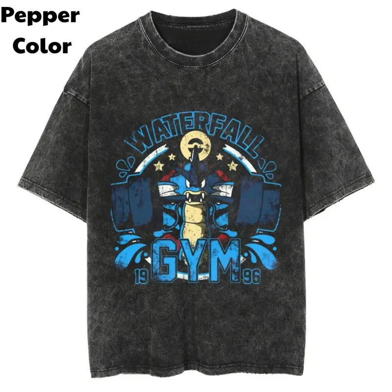 Waterfall Gym Vintage T-Shirt, Pokemon Shirt, Pokemon Gym Shirt, Gift For BoyFriends, Gift for fan, Menswear Womenswear...