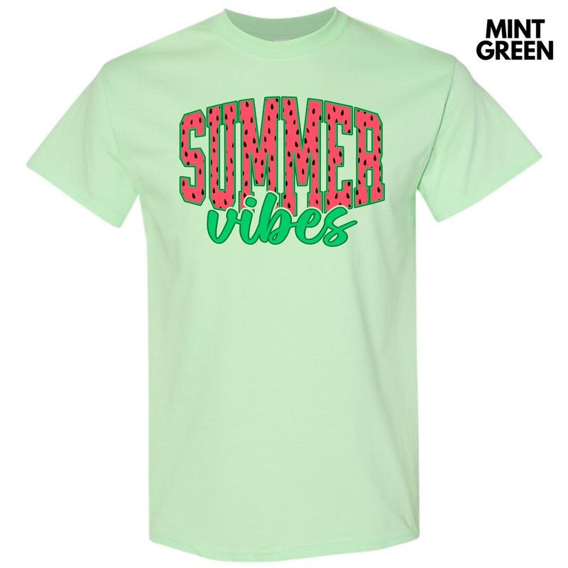 Watermelon Summer Vibes Gildan Short Sleeve T-Shirt 'NLB' Hoodie Sweatshirt | PrintMintTees.com