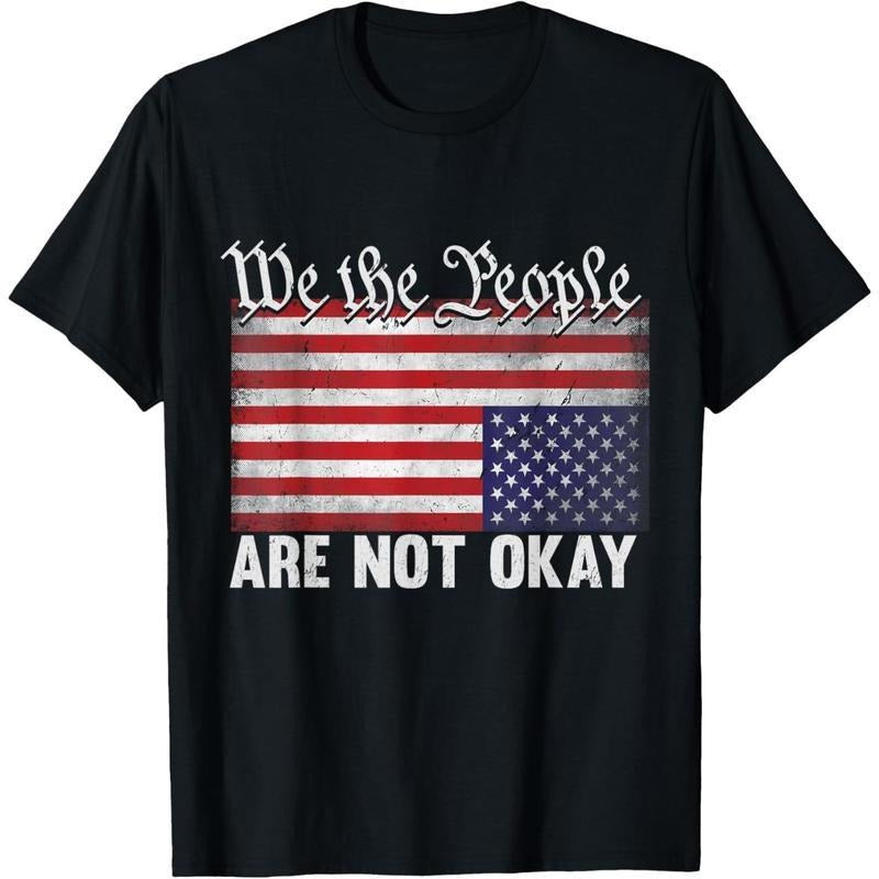 We The People Are Not Okay Flipped American Flag Patriotic T-Shirt JKW style 02 Hoodie Sweatshirt | PrintMintTees.com