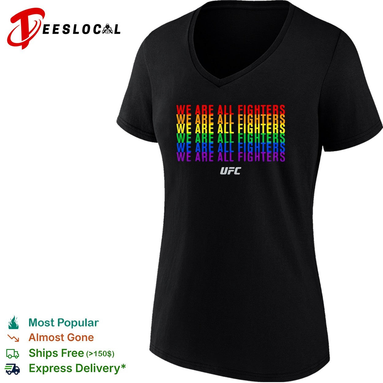 We are all fighters UFC shirt