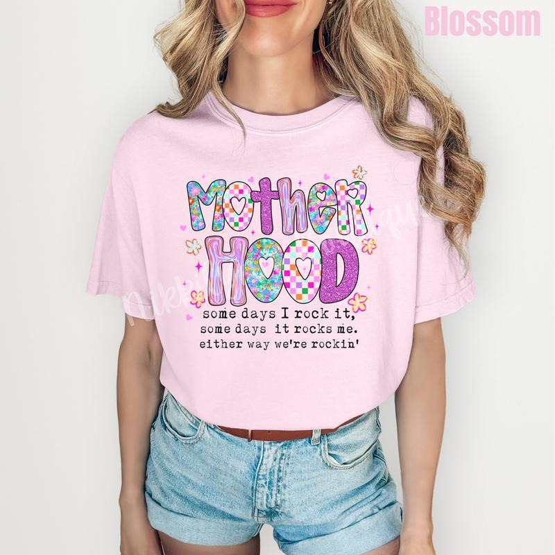 We're Rockin Mother Hood Comfort Colors T-Shirt 'NLB' Hoodie Sweatshirt | PrintMintTees.com