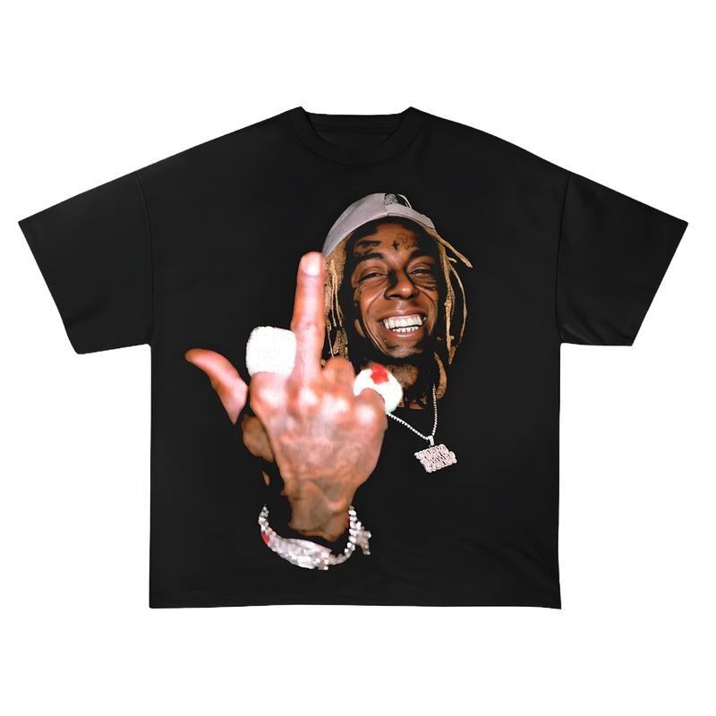 Weezy Middle Finger shirt LilWAYNEEE Tour 2025 North America Vintage Graphic Tee, Music Y2k TShirt Hoodie Sweatshirt