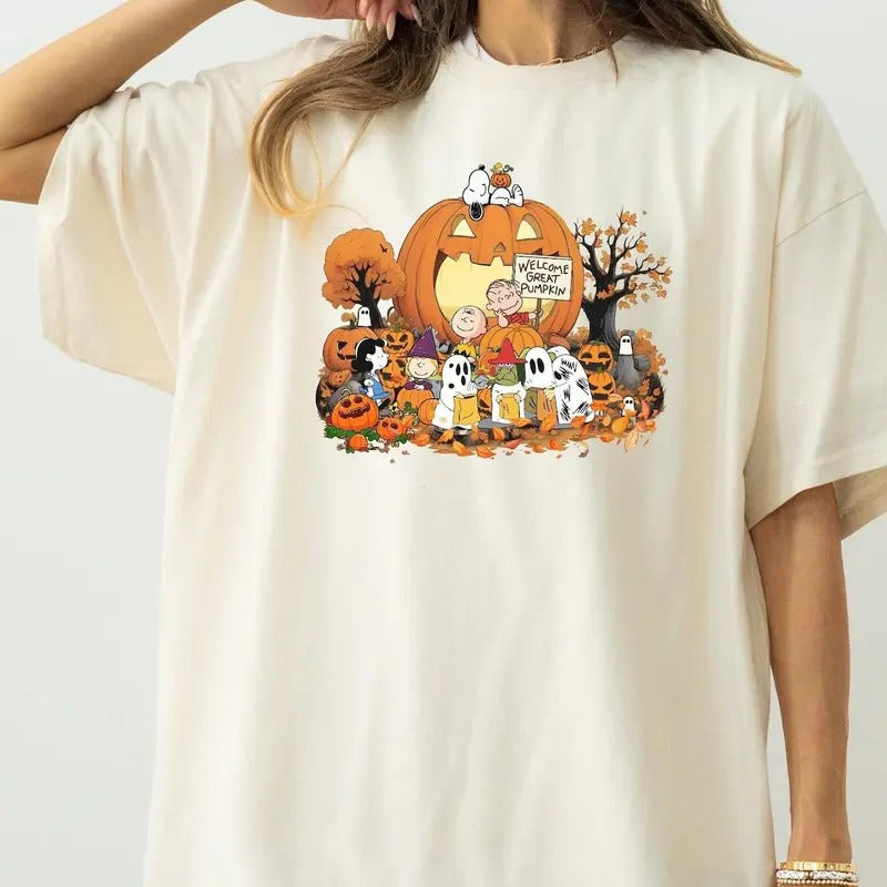 Welcome Great Pumpkin Sweatshirt Tshirt, Halloween Shirt Hoodie | PrintMintTees.com