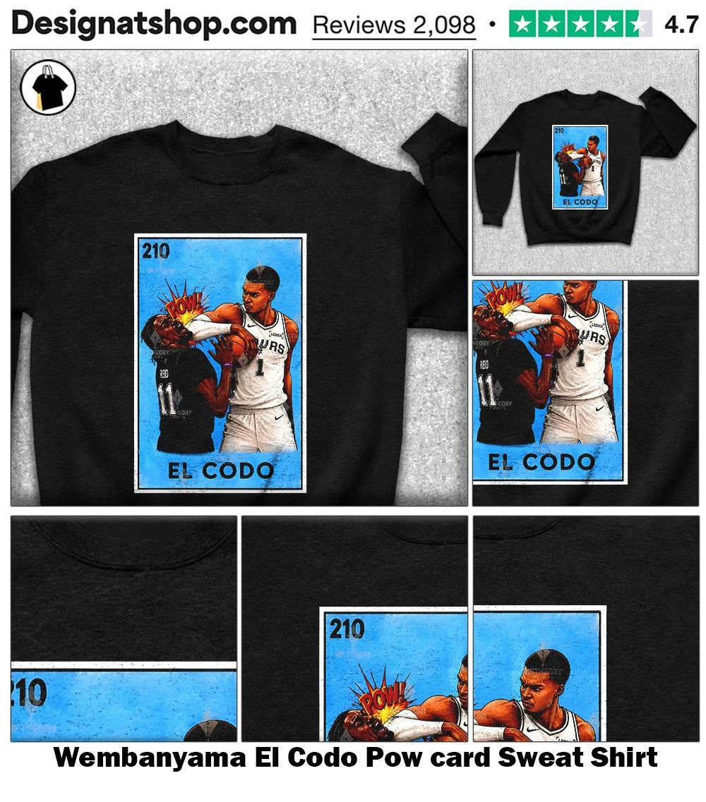 Wembanyama El Codo Pow card shirt