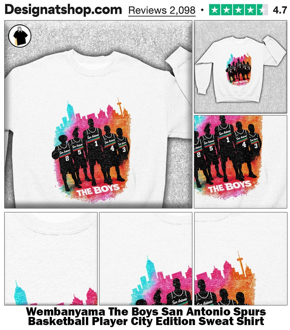 Wembanyama The Boys San Antonio Spurs Basketball Player City Edition shirt