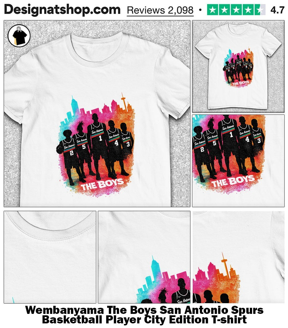 Wembanyama The Boys San Antonio Spurs Basketball Player City Edition shirt