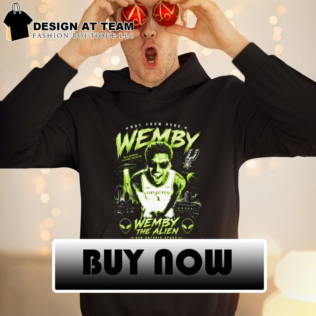 Wemby Alien San Antonio Spurs Basketball not from here built different playing galactic 2026 shirt