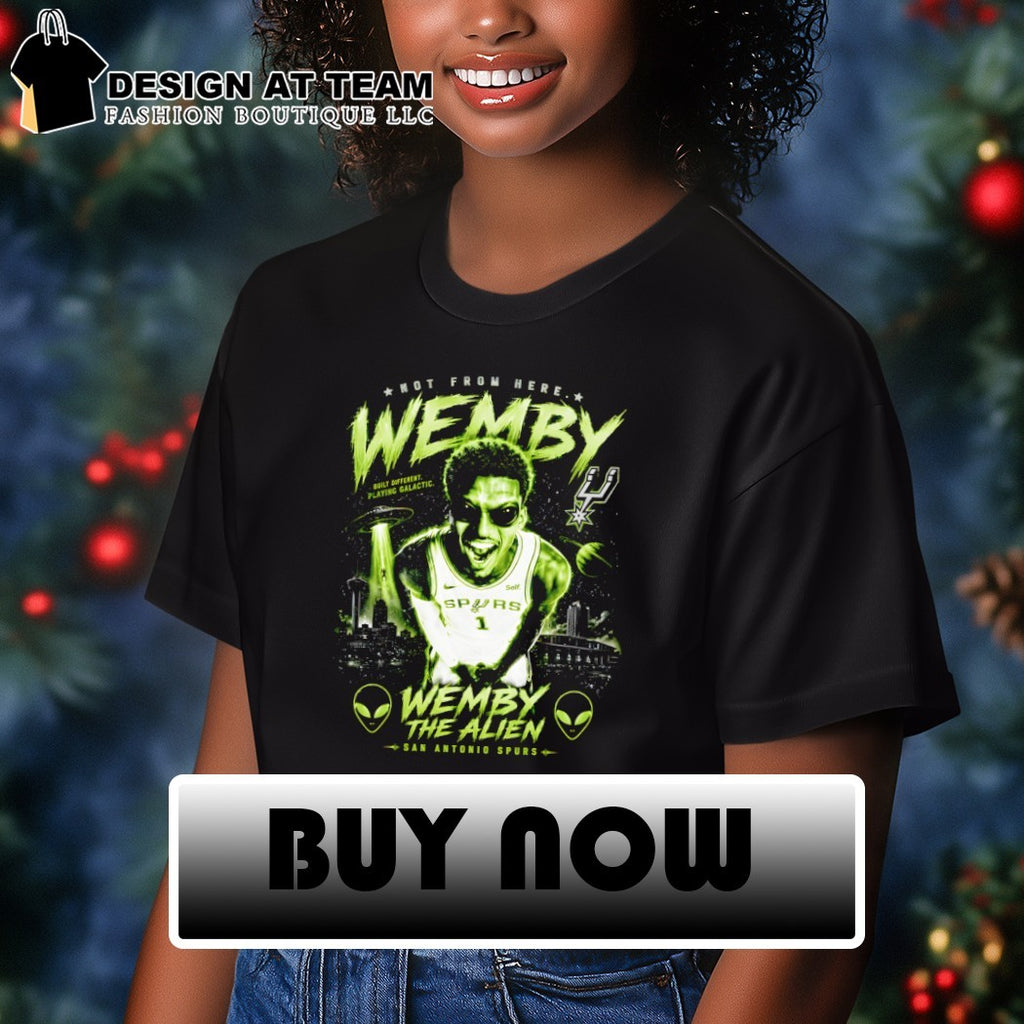 Wemby Alien San Antonio Spurs Basketball not from here built different playing galactic 2026 shirt