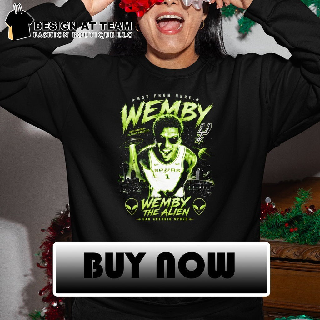 Wemby Alien San Antonio Spurs Basketball not from here built different playing galactic 2026 shirt