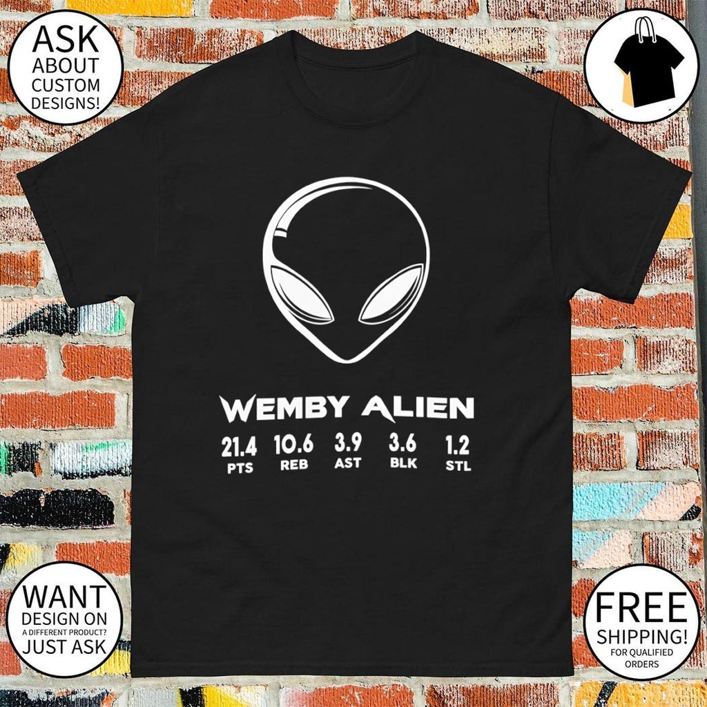 Wemby Alien Stats San Antonio Spurs Fan shirt