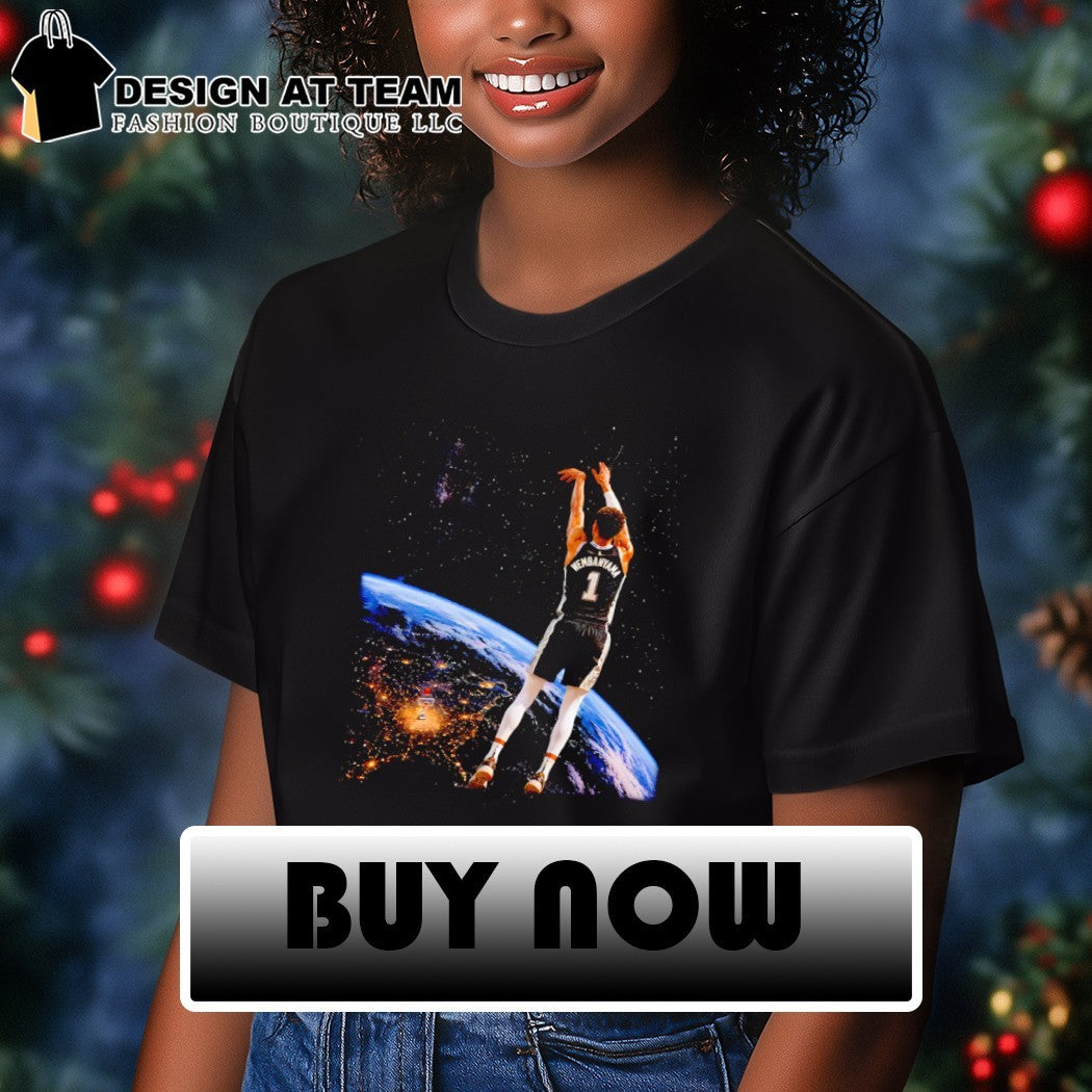 Wemby Alien Victor Wembanyama 3 Points San Antonio pose shirt