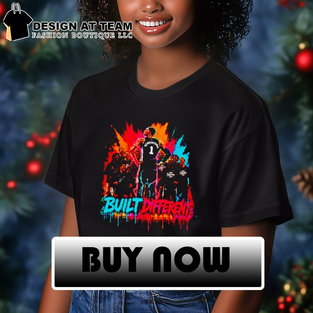 Wemby Area 210 Built Different Spurs basketball fiesta graphic shirt