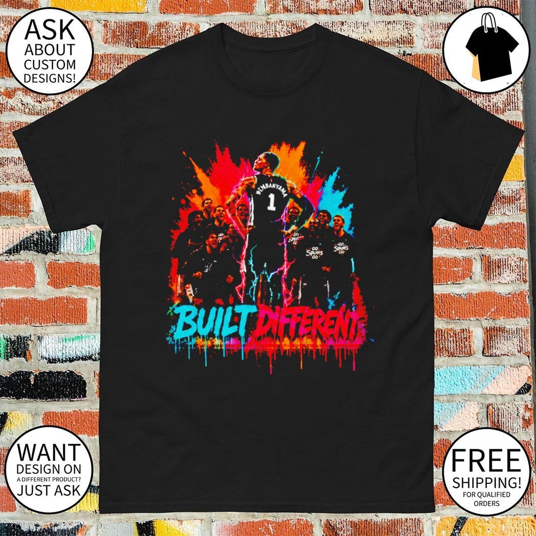Wemby Area 210 Built Different Spurs basketball fiesta graphic shirt