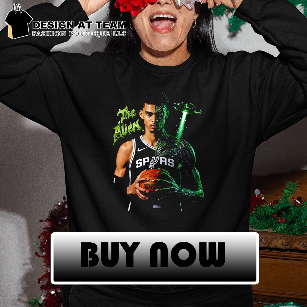 Wemby Spurs The Alien Tribute shirt