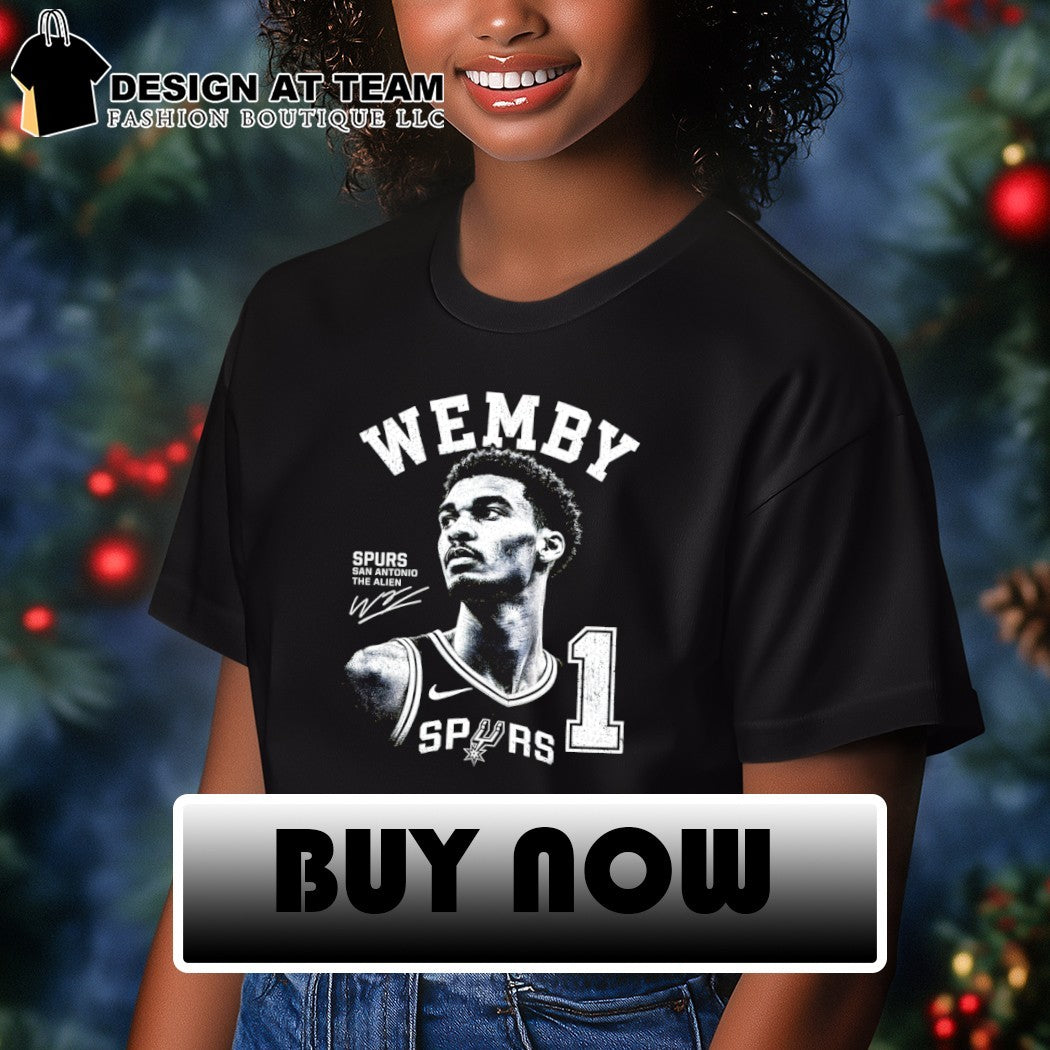 Wemby Victor Wembanyama 1 San Antonio Spurs Basketball San Antonio The Alien signature shirt